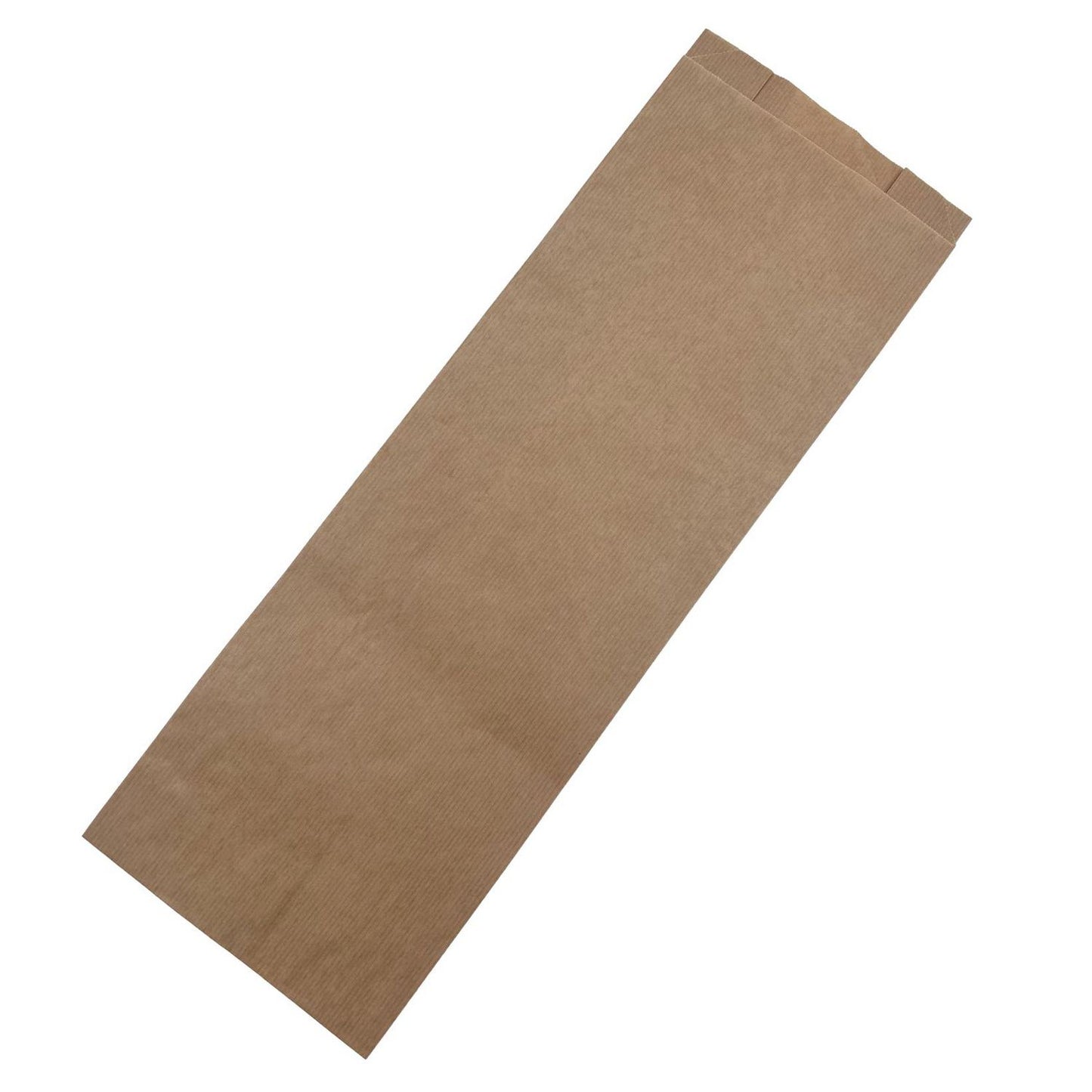 Grovbrødspose Ribbet Stor 160/(2x40)x450+20mm 50gr Brun,1000 stk x 1 stk/krt