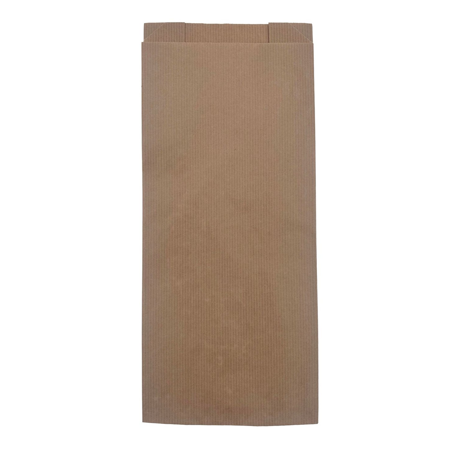 Grovbrødspose Ribbet Lille 160/(2x40)x380+20mm 50gr Brun,1000 stk/krt