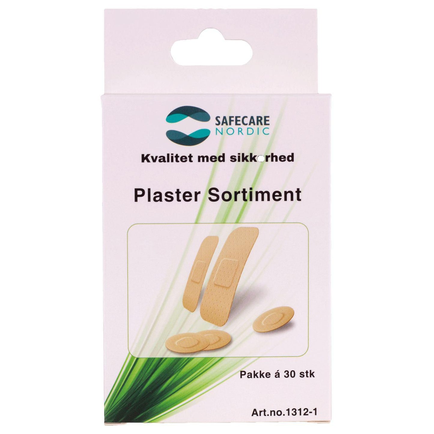 Førstehjælp Plastersortiment 30-Pak Med Forskellige Størrelser Brun,30 stk/pk