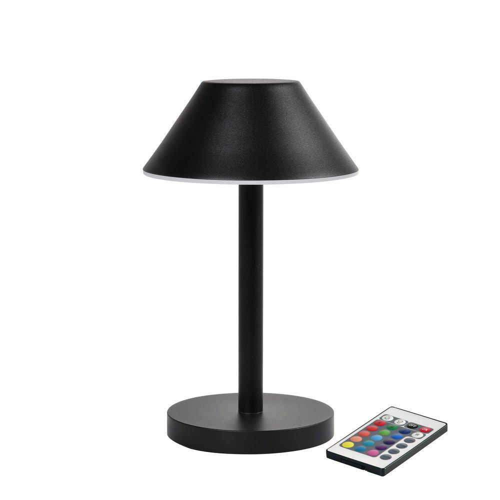 Lampe LED Zelda Midi Ø12xH21.5cm Med Fjernbetjening Sort,stk