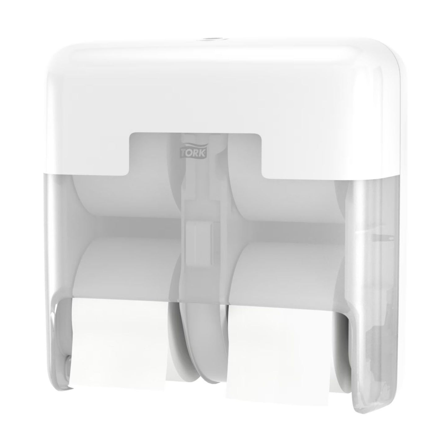 Dispenser Tork Toiletpapir T7 OptiServe L187xB332xH332mm ABS Hvid Til 4 rl.,1 stk/krt