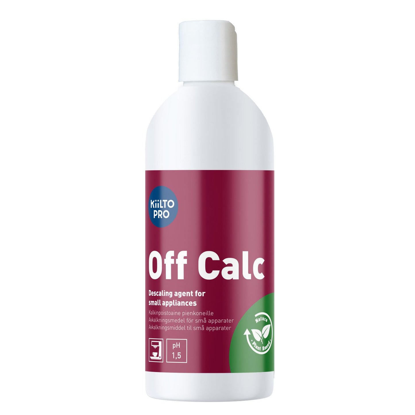 Afkalker Flydende Kiilto Pro Off Calc 500ml til elkedler/kaffe-/opvaskemaskiner,500 ml/fl