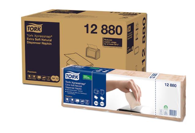 Serviet Tork Interfold N4 21.3x16.5cm 2-lag Natur,1000 stk/pk