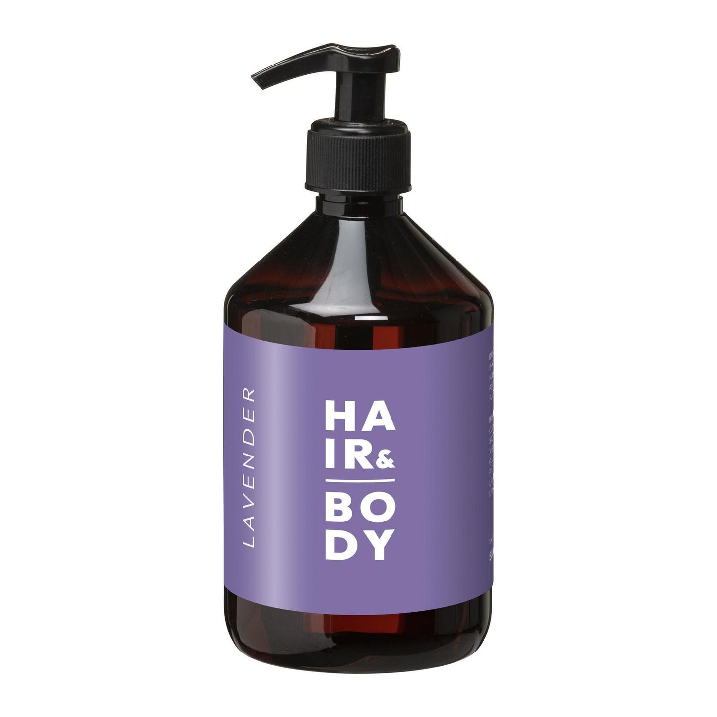 Badesæbe Gel Lavender Hair & Body 500ml Med Pumpe/Parfume Uden Parabener,500 ml/fl