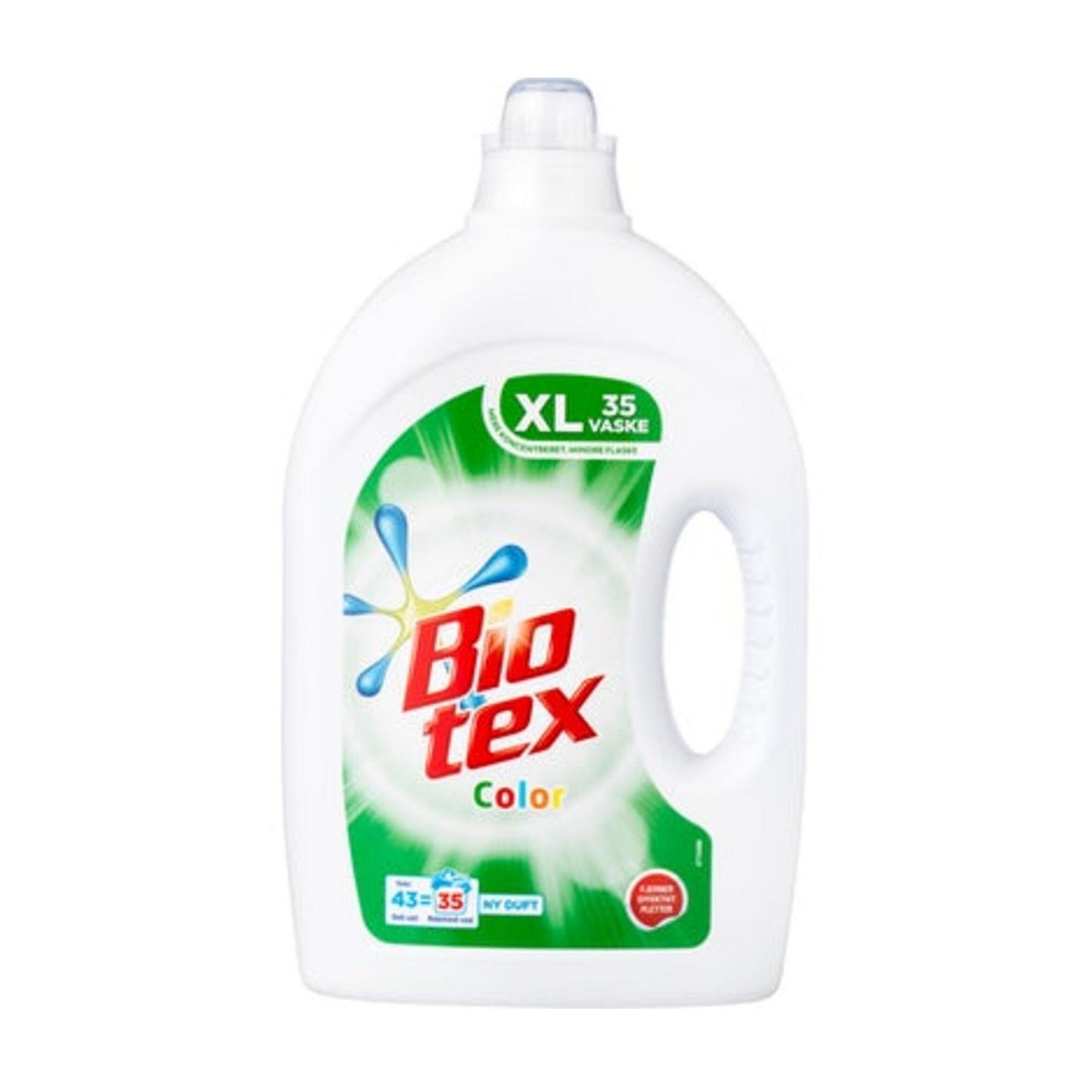 Tøjvask Flydende Bio-tex Color 1750ml med Parfume uden Blegemiddel/Optisk hvidt,1750 ml/dnk