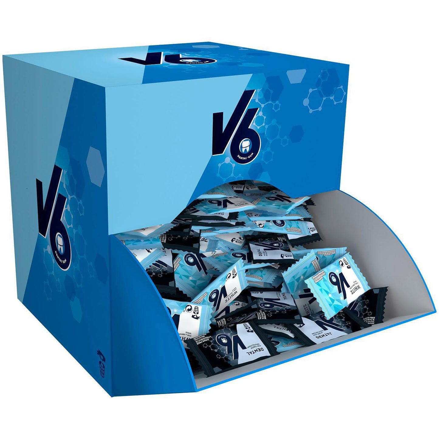 Tyggegummi V6 Dental Mix 170 ps á 2 stk i Salgsdisplay,170 stk/krt