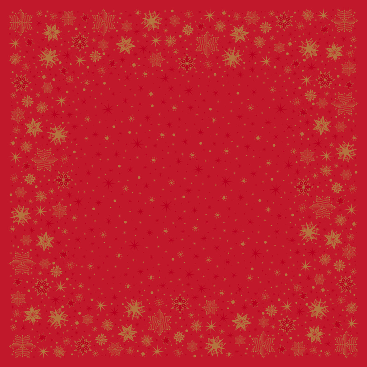 Dug Stikdug Dunisilk+ 84 x 84cm Stargazing Red,20 stk/pk