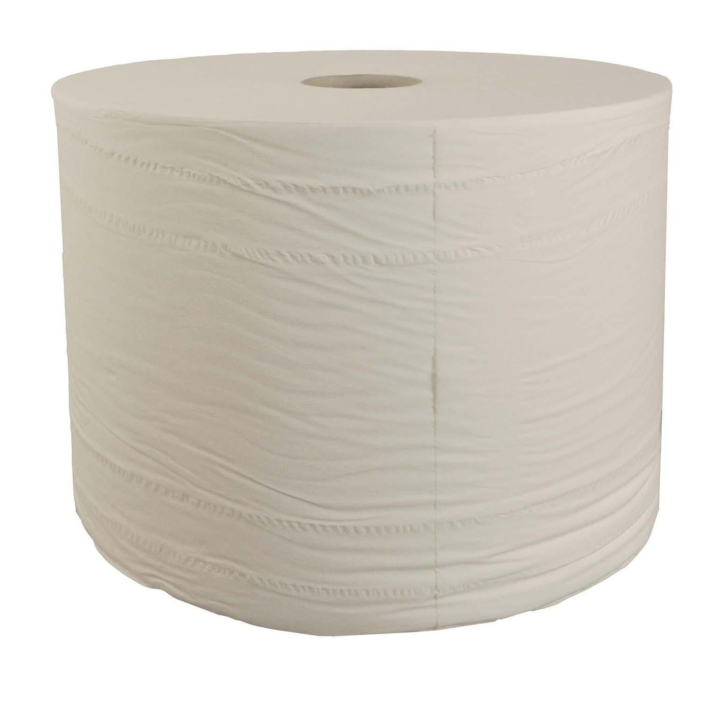Aftørringsrulle Industri Extra Soft 1-lag Uperfo. Ø38xB33cmxL1200m Nyfiber Hvid,1200 m/sæk