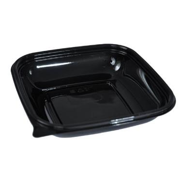 Plastskål Kvadrat 750ml L192xB192xH44mm PET Sort - Låg 73679,50 stk/ps