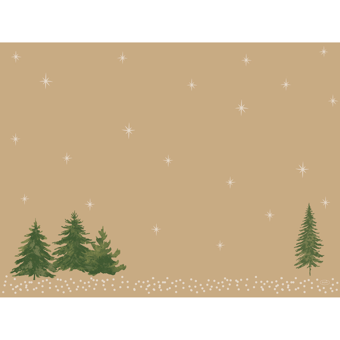 Dækkeserviet Bio Dunicel L30 x B40cm Humble Trees Brun,100 stk/pk