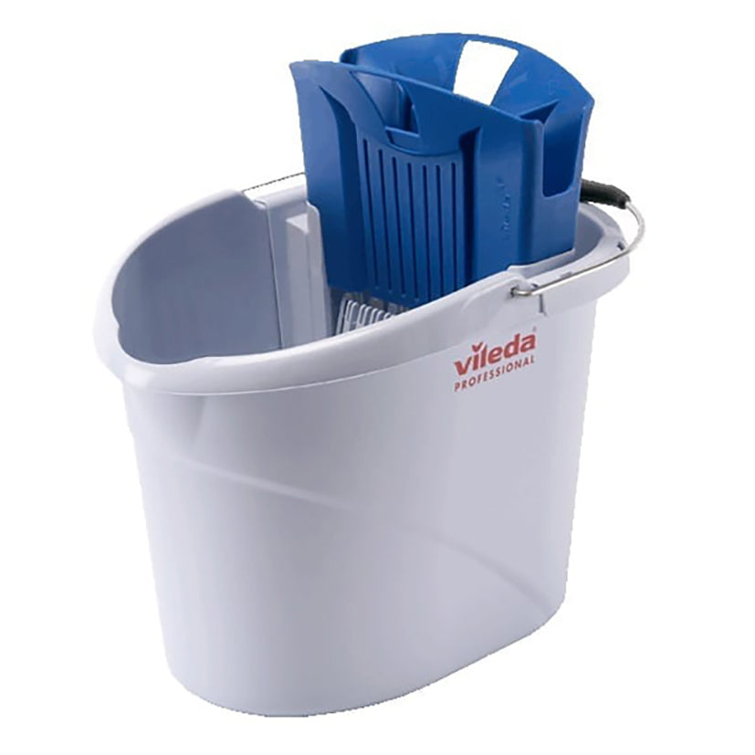 Spand Vileda UltraSpeed Mini 10ltr med Presse Grå/Blå til fladmopper,1 sæt