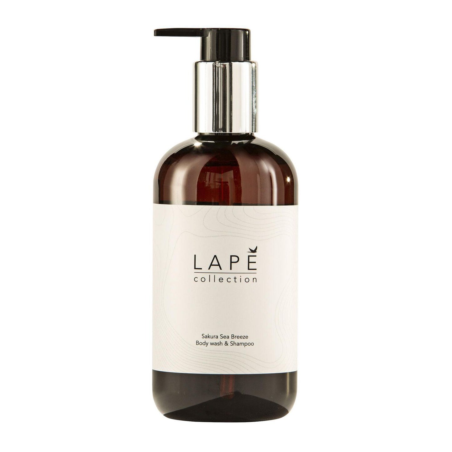 Shampoo LAPĒ Collection Sakura Sea Breeze Body Wash & Shampoo 300ml med Pumpe,8 fl x 300 ml/krt