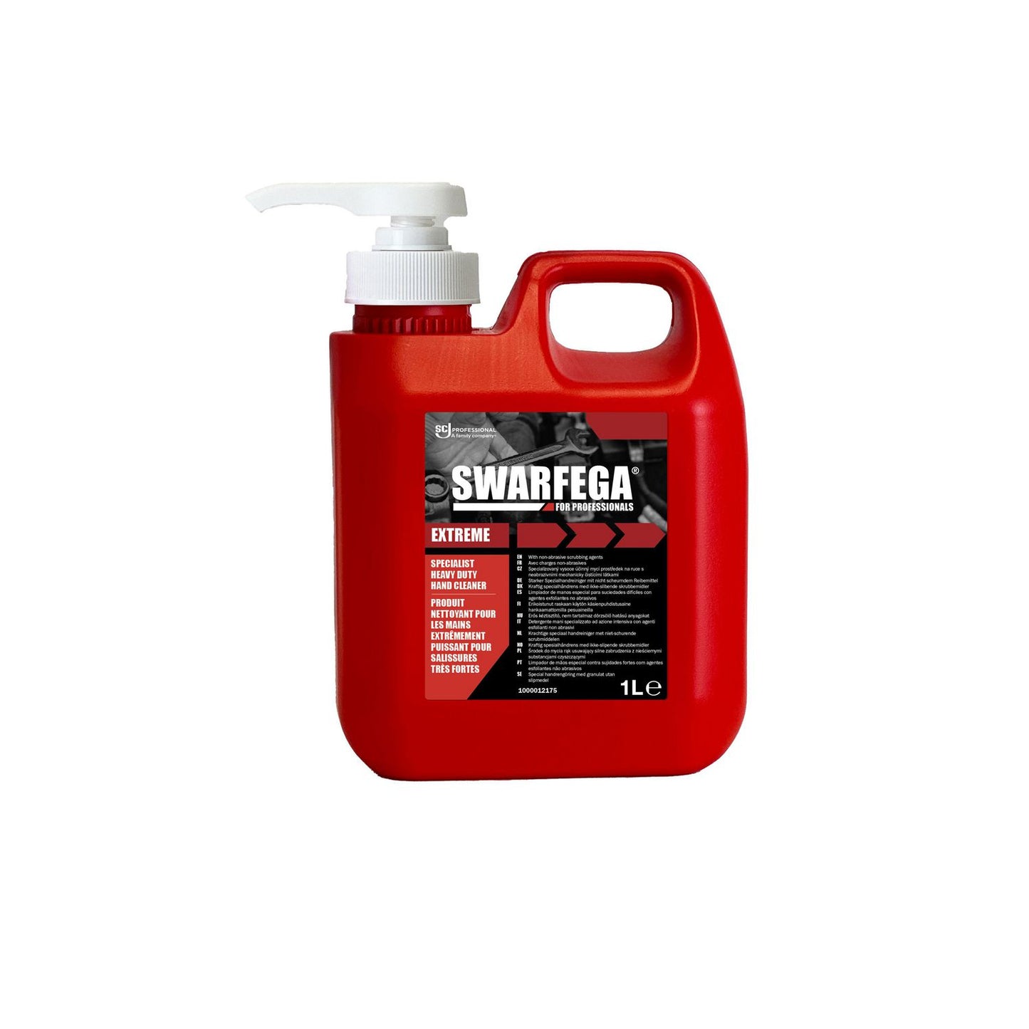 Håndrens Swarfega Extreme 1ltr med Pumpe til kraftig besmudsning af olie/fedt,6 dnk x 1 ltr/krt