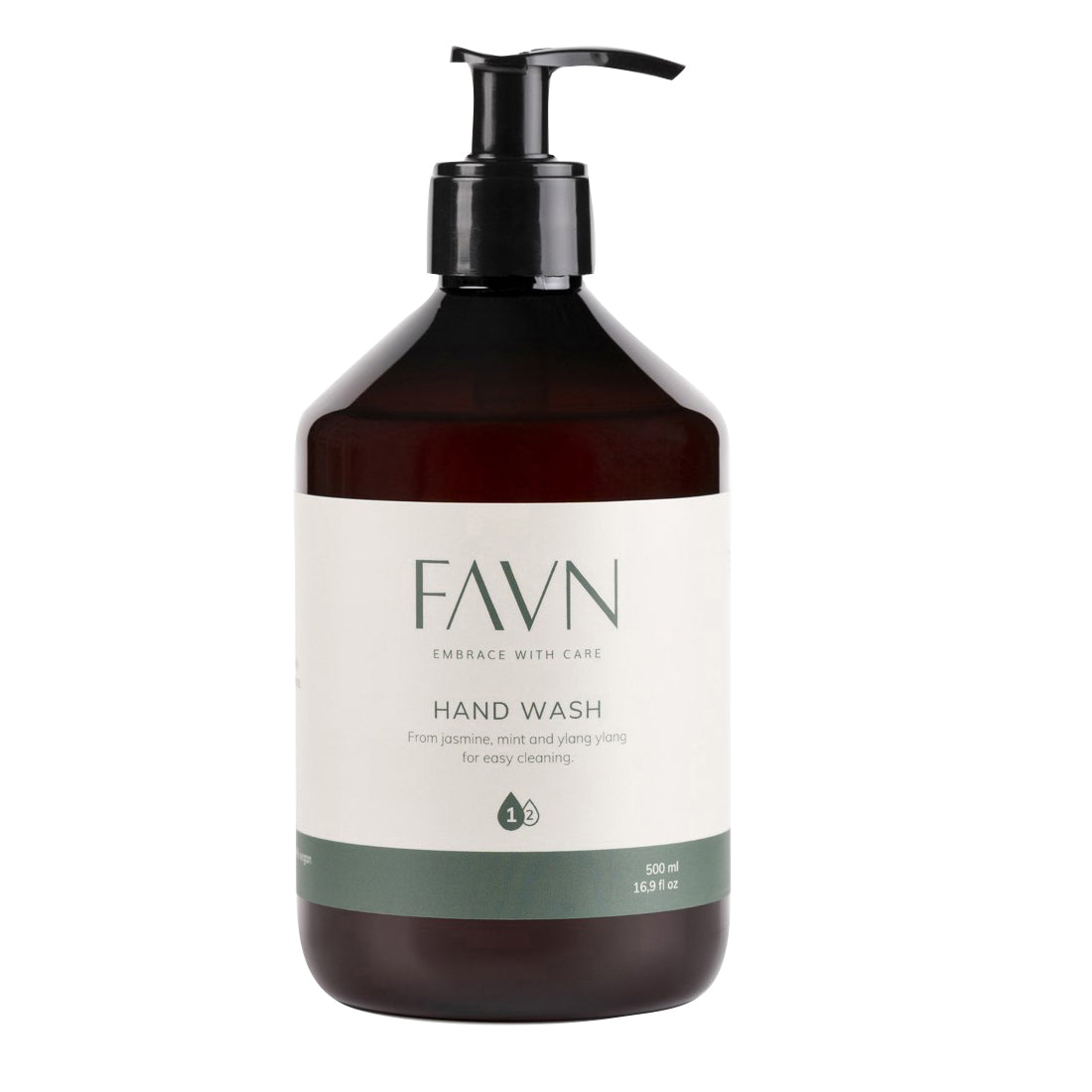 Håndsæbe Flydende FAVN Hand Wash Jasmint 500ml med Parfume/Pumpe,12 stk x 500 ml/krt