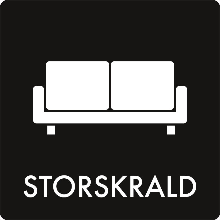 Piktogram Storskrald 60x60mm,stk