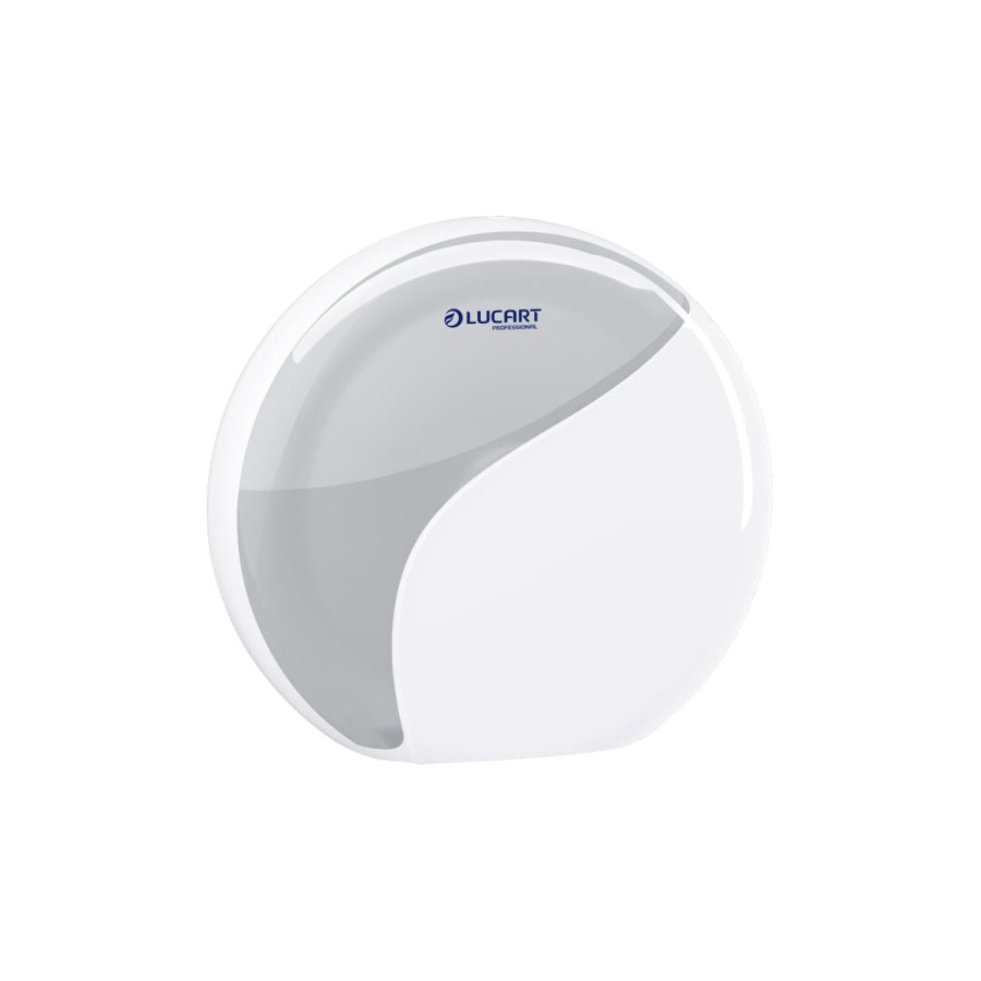Dispenser Toiletpapir Lucart Identity Mini Jumbo L12.8xB28xH25.6cm Plast Hvid,1 stk