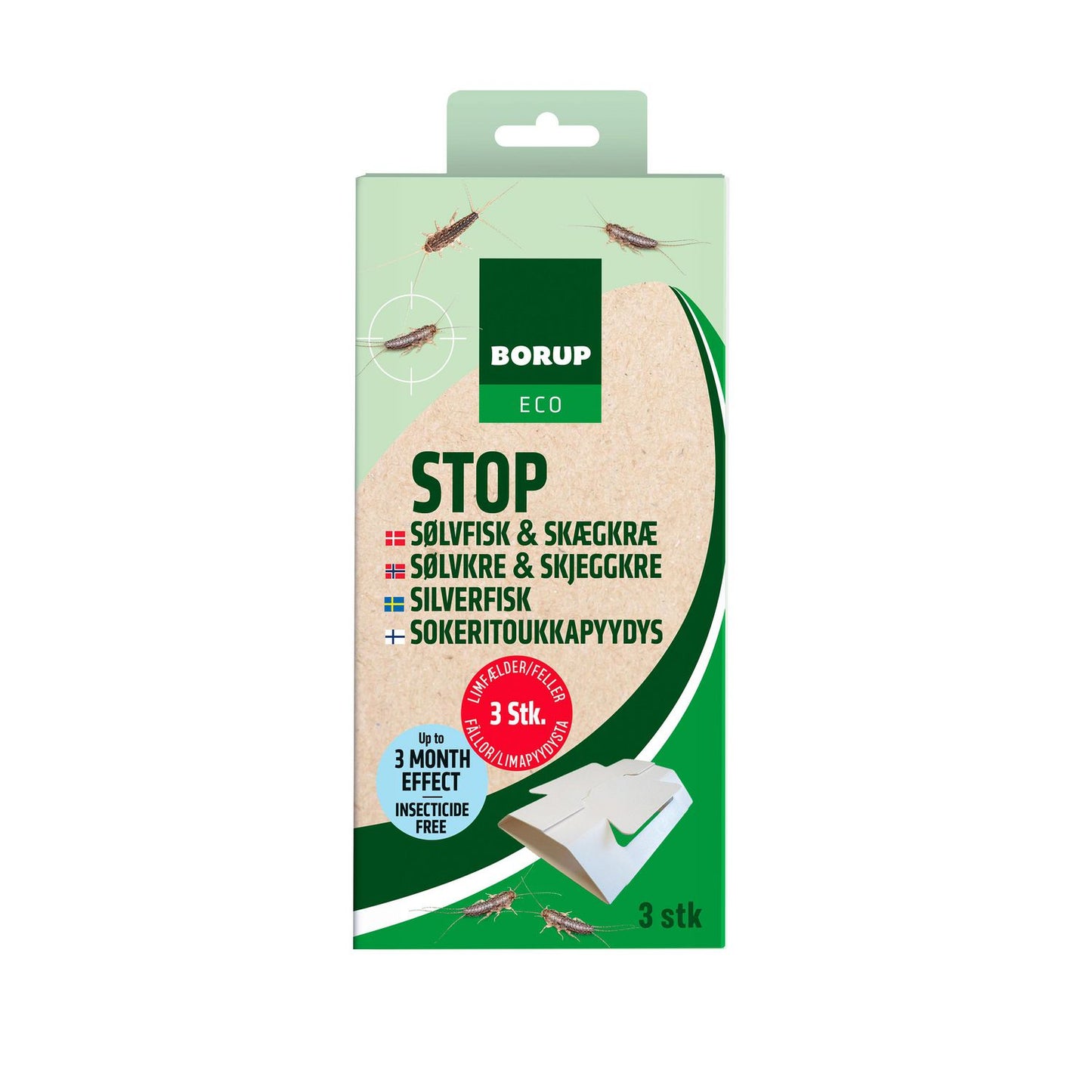 Sølvfiskefælde ECO,3 stk/pk
