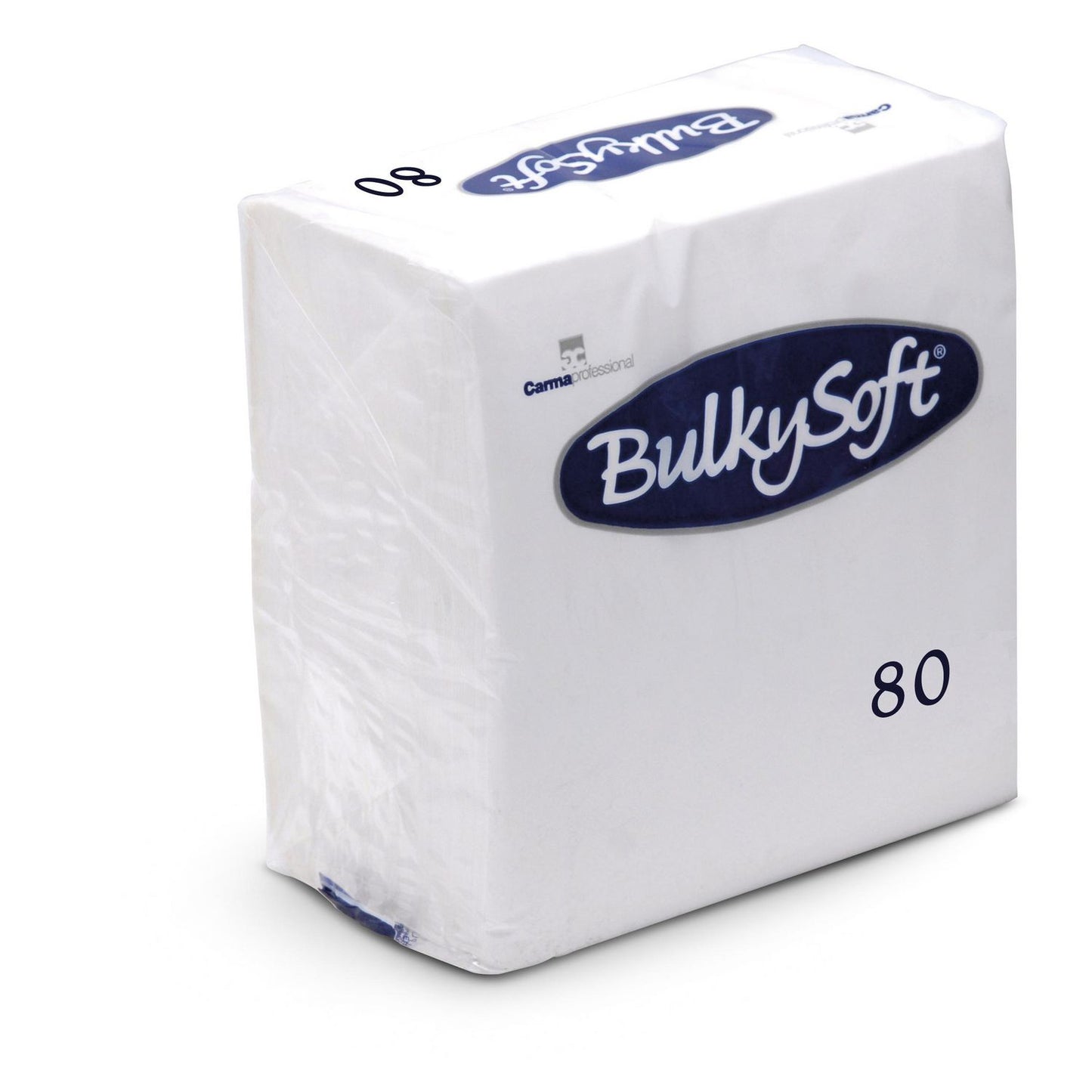 Serviet BulkySoft 33x33 cm 3-lag 1/8-Falset Hvid,80 stk/pk