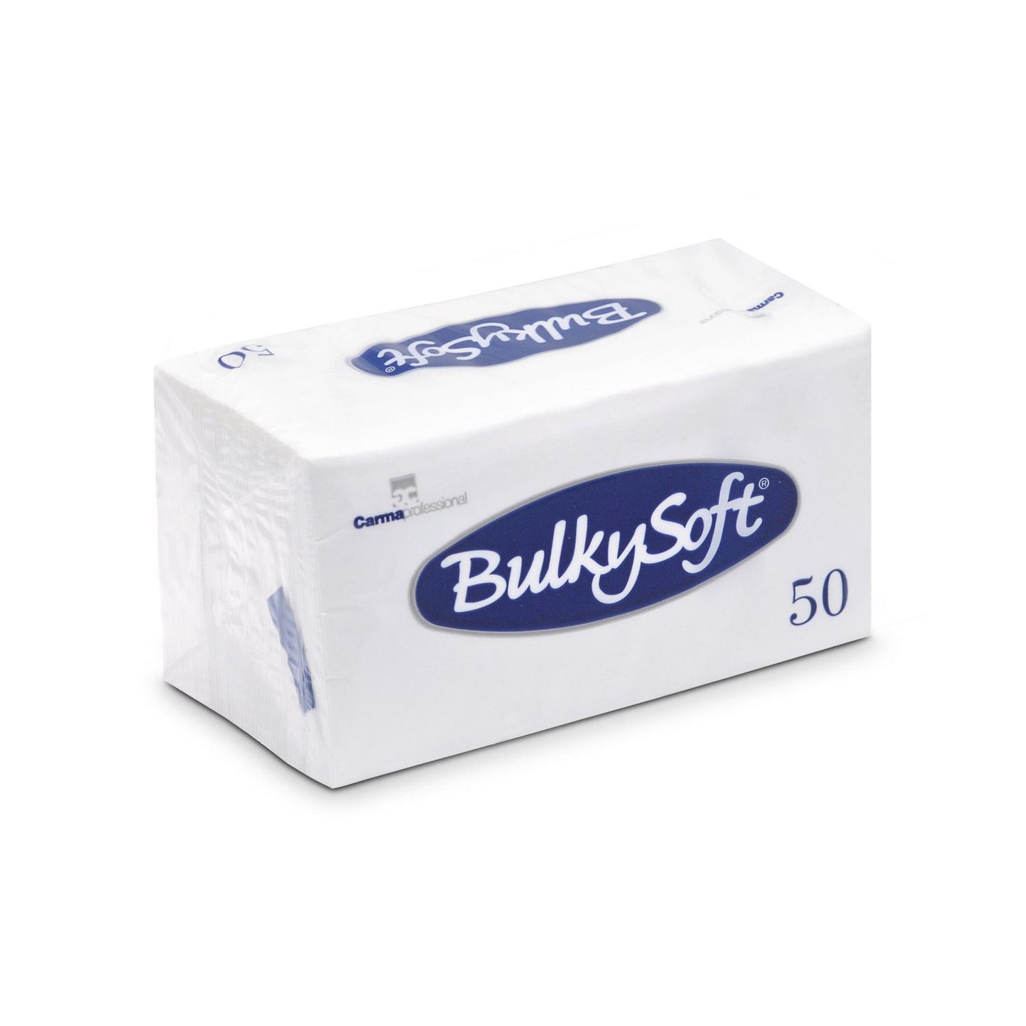 Serviet BulkySoft 33x33 cm 2-lag 1/8-Falset Hvid,40 pk x 50 stk/krt