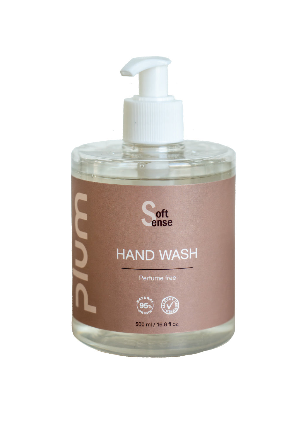 Håndsæbe Plum Soft Sense 500ml Uden Farve/Parfume,12 stk x 500 ml/krt