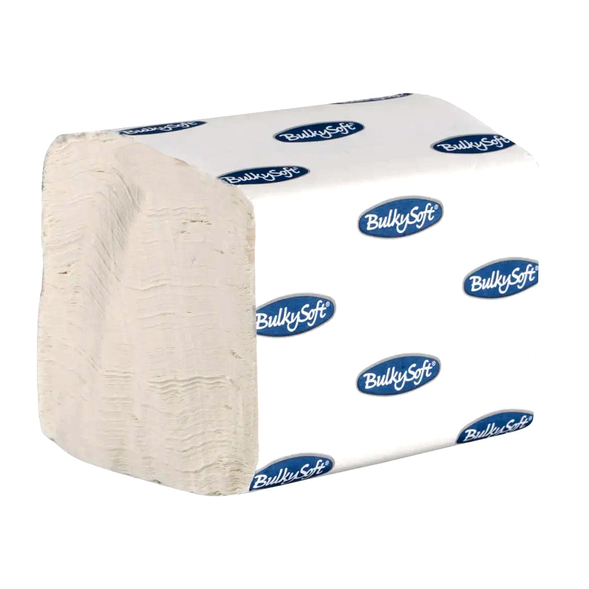 Toiletpapir i ark Bulkysoft B11xL19cm 2-lags Ecolabel Hvid Nyfiber,36 pk x 250 ark/krt