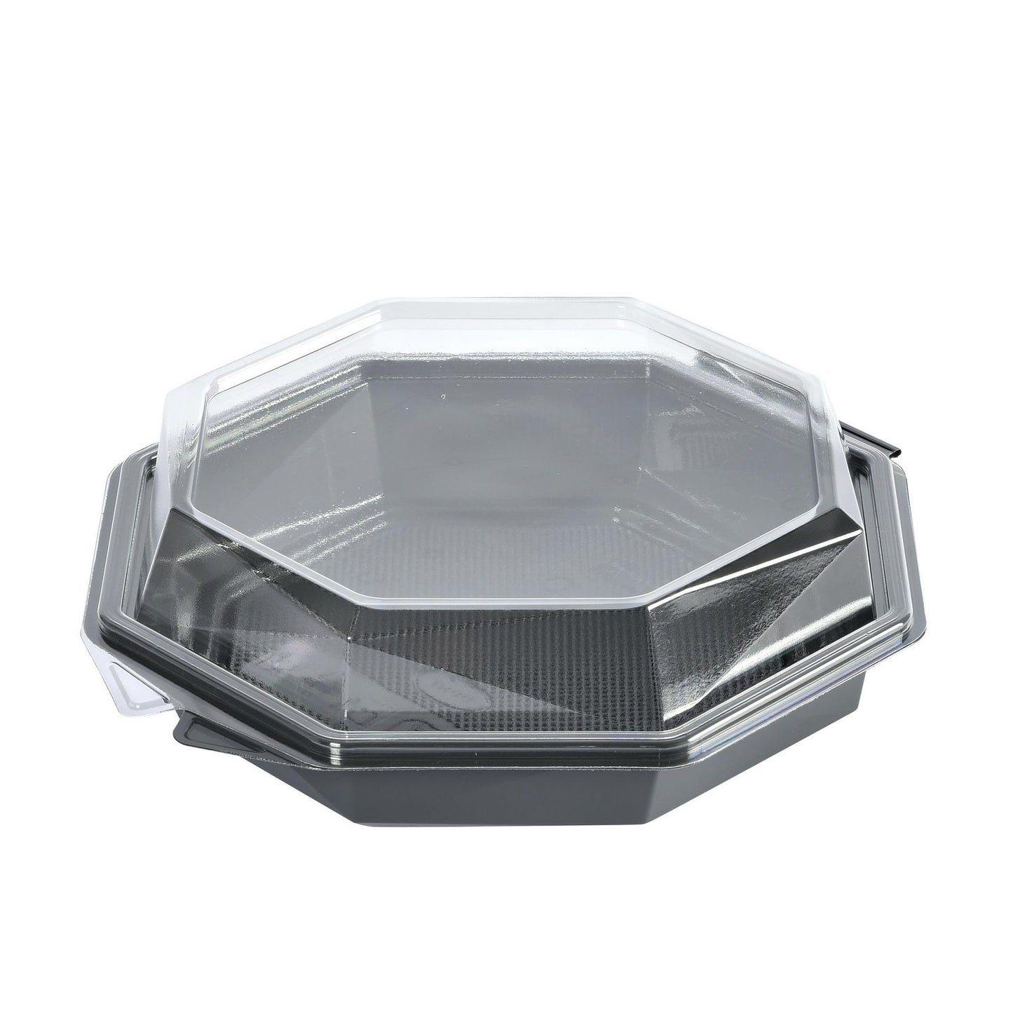 Multiboks Octaview 1-rum 190x190x60 mm med Låg PET Grå/Klar,280 stk/krt