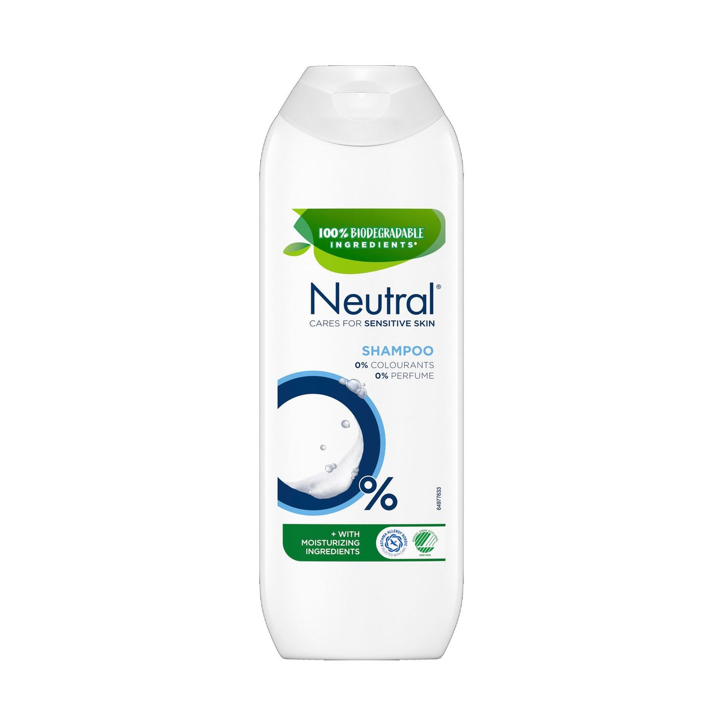 Shampoo Neutral 250ml Svanemærket/Allergimærket uden Farve/Parfume Snaplåg,8 fl x 250 ml/krt