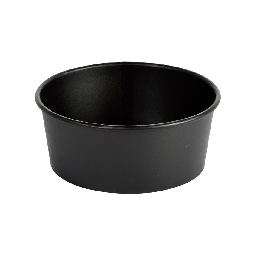 Salatskål rund 1300 ml Ronda Wide+ Ø184x66mm sort,12 pk x 25 stk/krt
