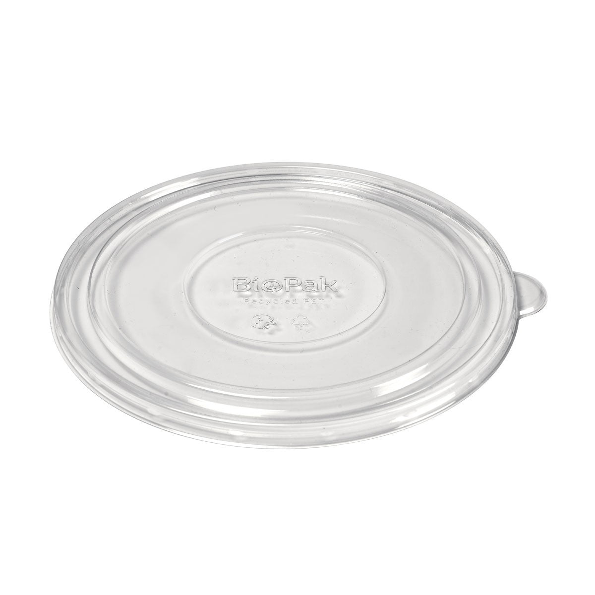 Plastlåg Ø200xH10mm til salatskål 900/1300 ml Ronda Wide+ Transparent,6 pk x 50 stk/krt