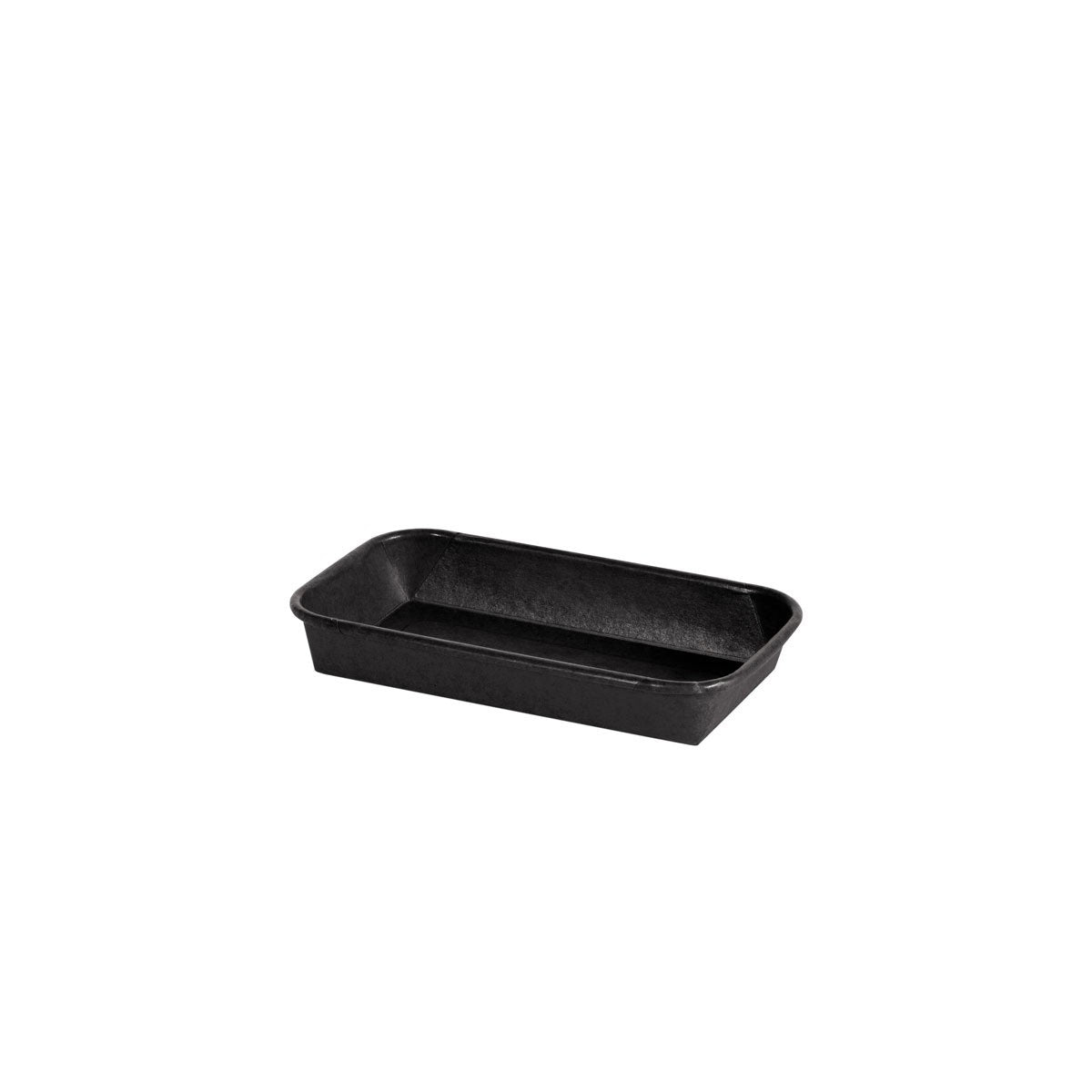 Bakke Contrast Slim Small 240ml L160xB91xH24mm 1-rum Rektangulær Pap/PE Sort,12 pk x 50 stk/krt