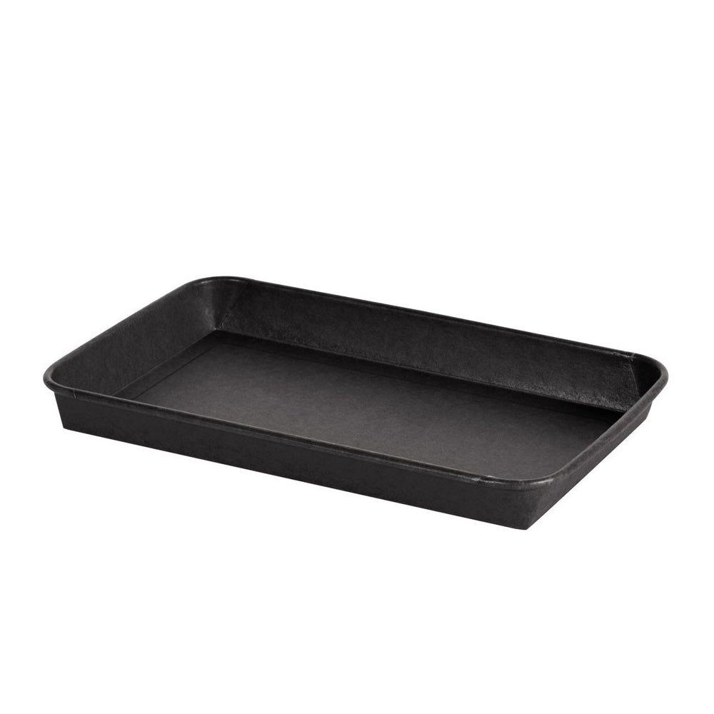 Bakke 1-rum Contrast Large 700ml L241xB152xH24 mm Rektangulær Papir/PE Sort,2 pk x 70 stk/krt