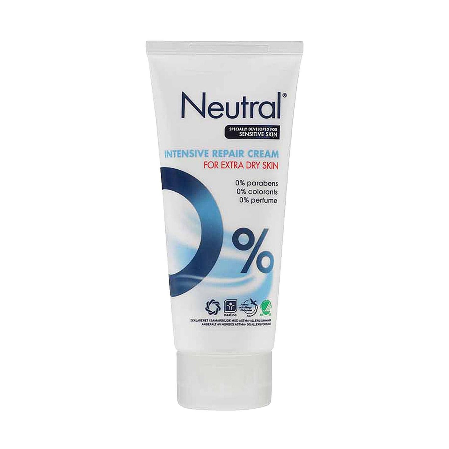 Hudcreme Neutral Intensive Repair Creme 100ml Svanemærket uden Parfume 70% fedt,100 Ml/tub