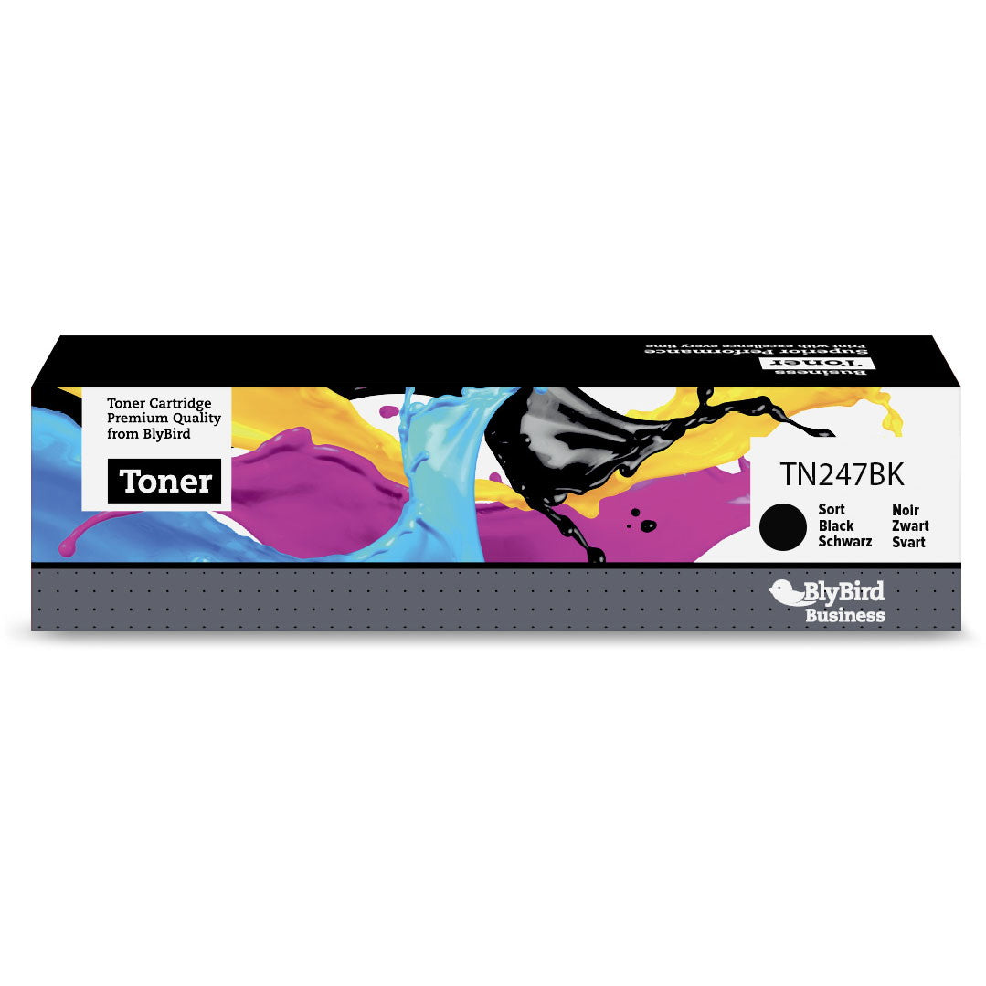BlyBird TN247BK Sort Lasertoner, 3.000 sider