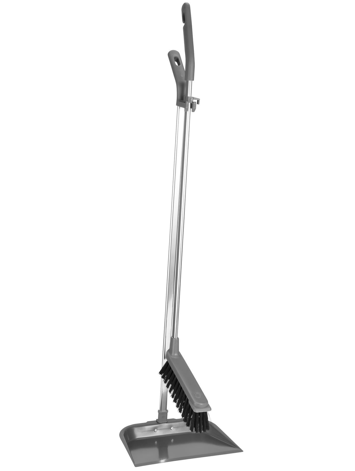 Fejebakke Vikan langskaftet 900mm plast/metal med kost grå,1 stk