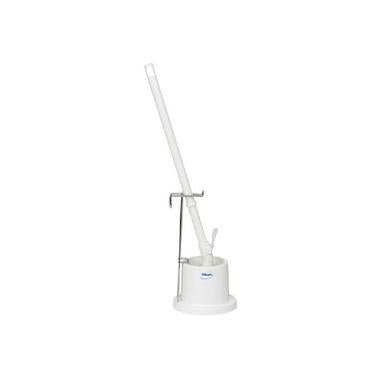 Toiletbørste Vikan Ergonomisk 72cm Stål/Plast med Langt skaft/Rund skål Hvid,1 stk