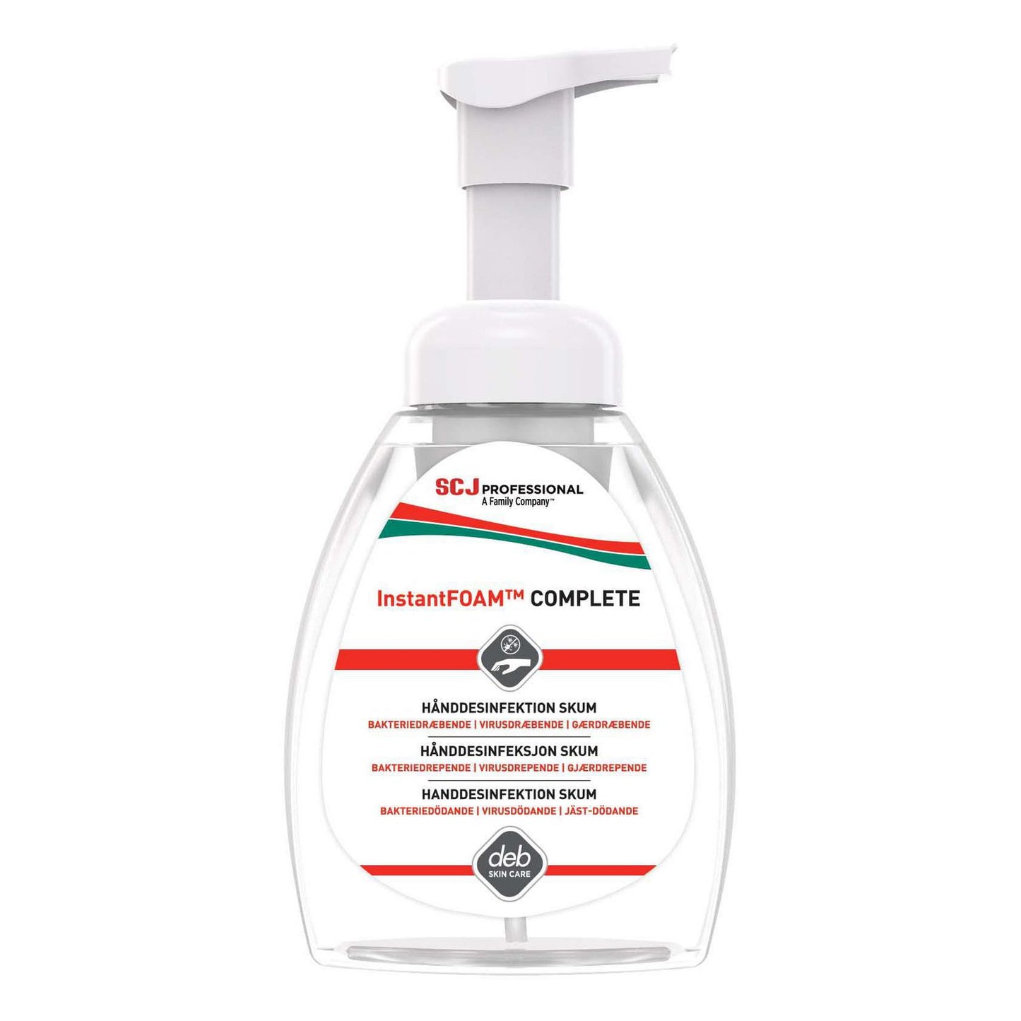Hånddesinfektion Skum Deb InstantFOAM Complete 80% Ethanol med Pumpe 250 ml,250 ml/stk