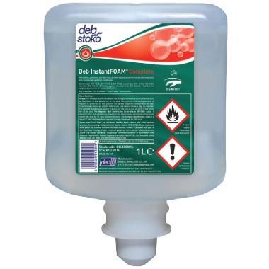 Hånddesinfektion Skum Deb InstantFOAM Complete 80% Ethanol til Dispenser 1 ltr,1 ltr/stk