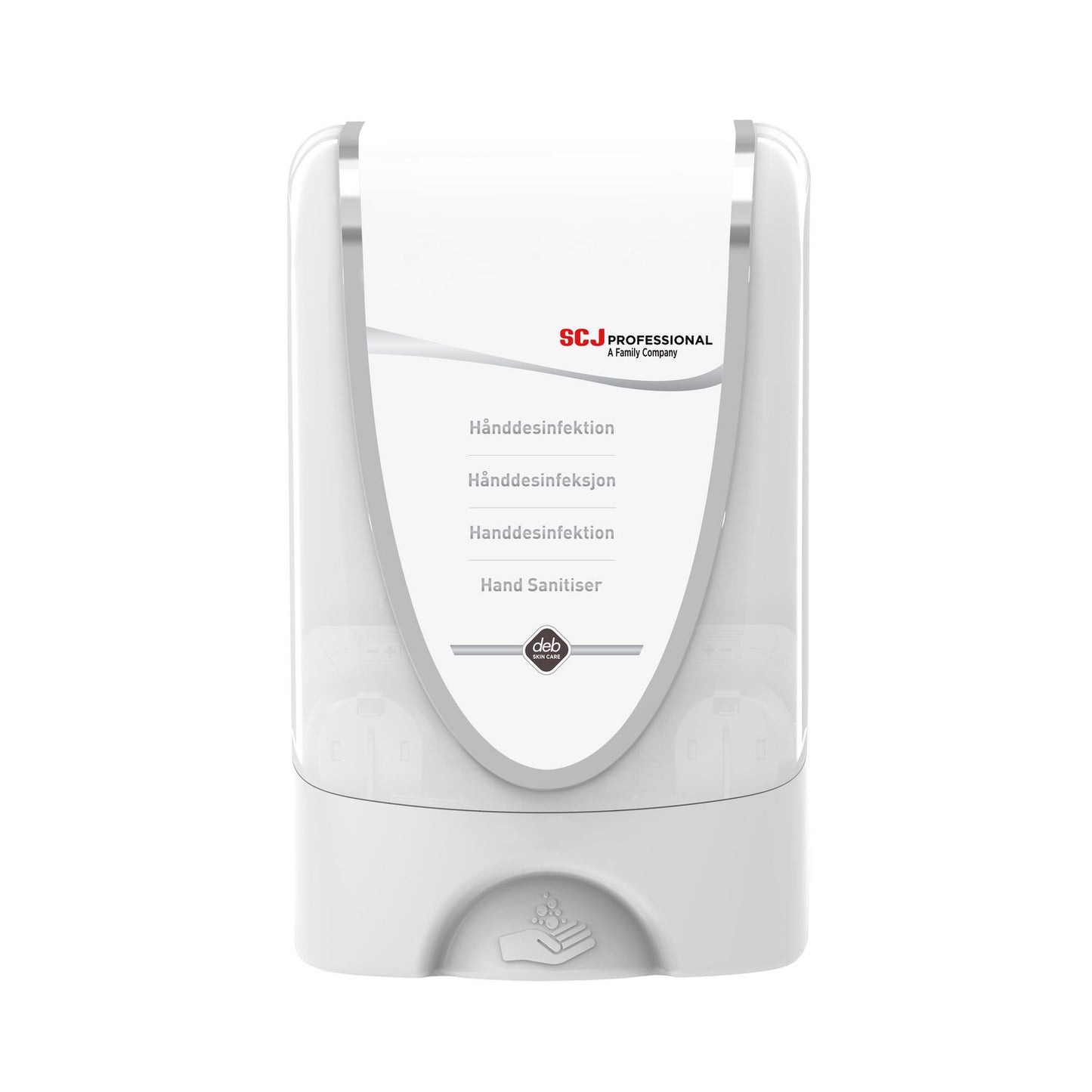 Dispenser Hånddesinfektion Skum InstantFoam TouchFree Hvid Berøringsfri til 1ltr,1 stk