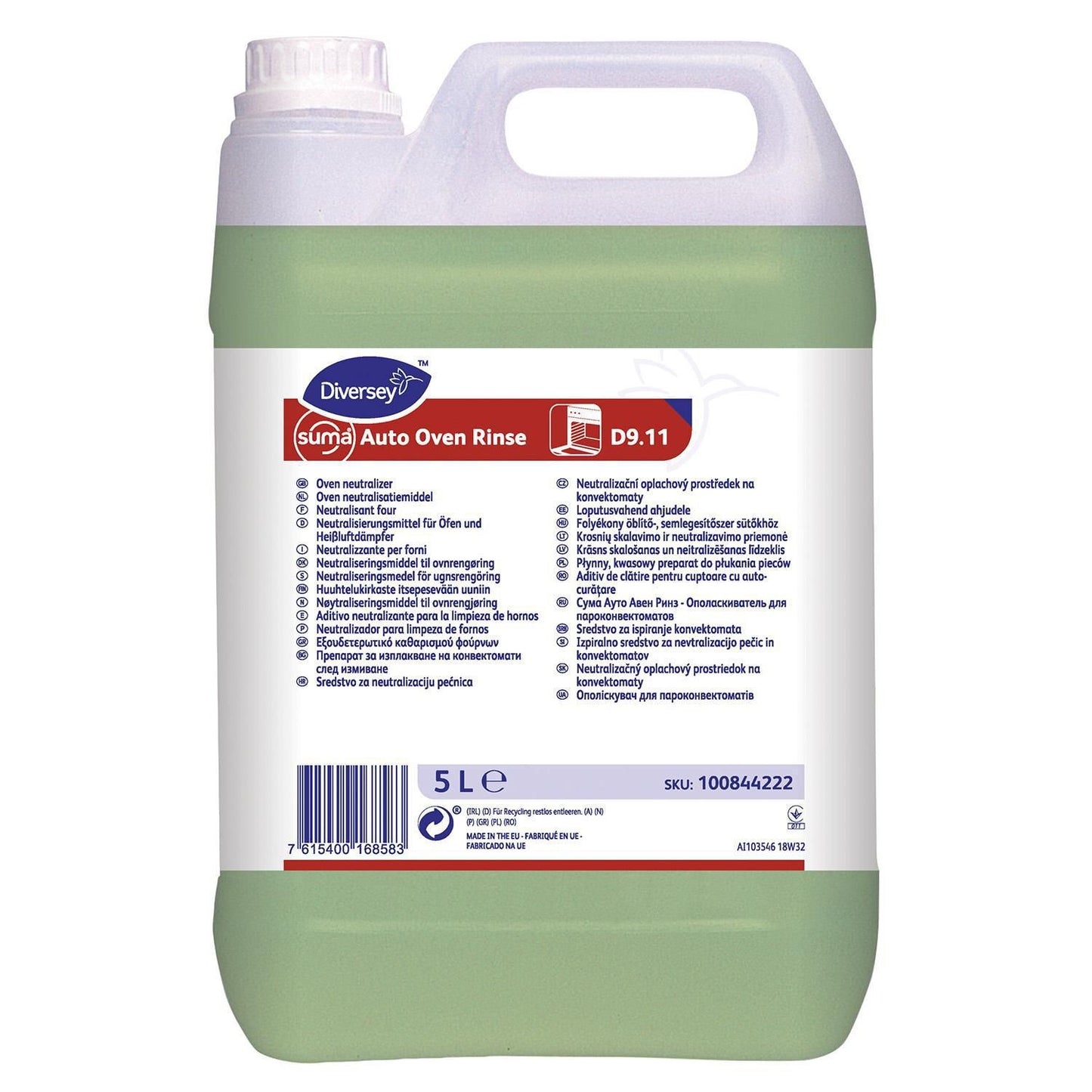 Ovnafspænding Flydende Suma Grill Rinse D9.11 5ltr Skyllemiddel til Auto-progr,5 ltr/dnk