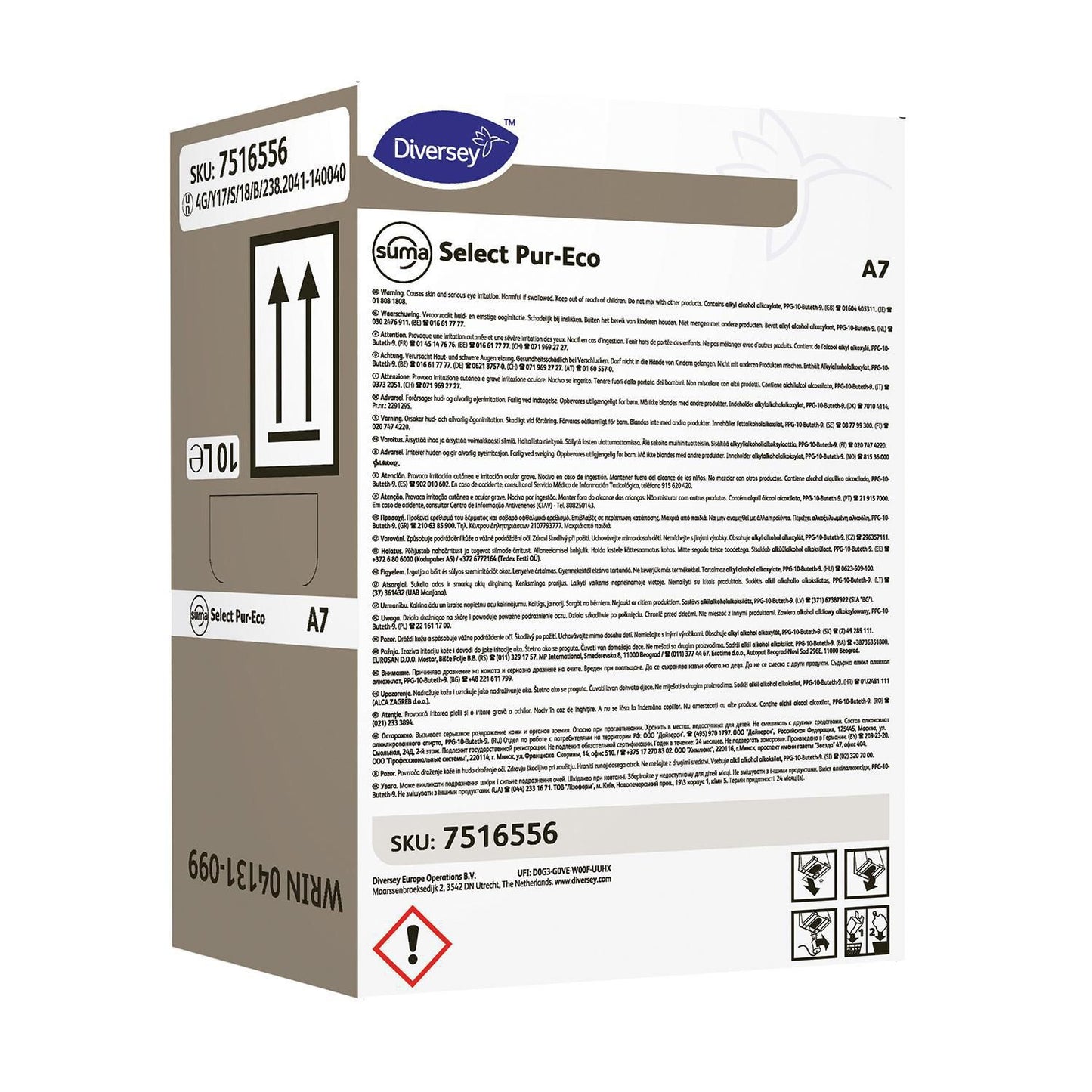 Maskinopvask Afspænding Suma Select Pur-Eco A7 Safepack 10ltr Ecolabel,10 ltr/krt