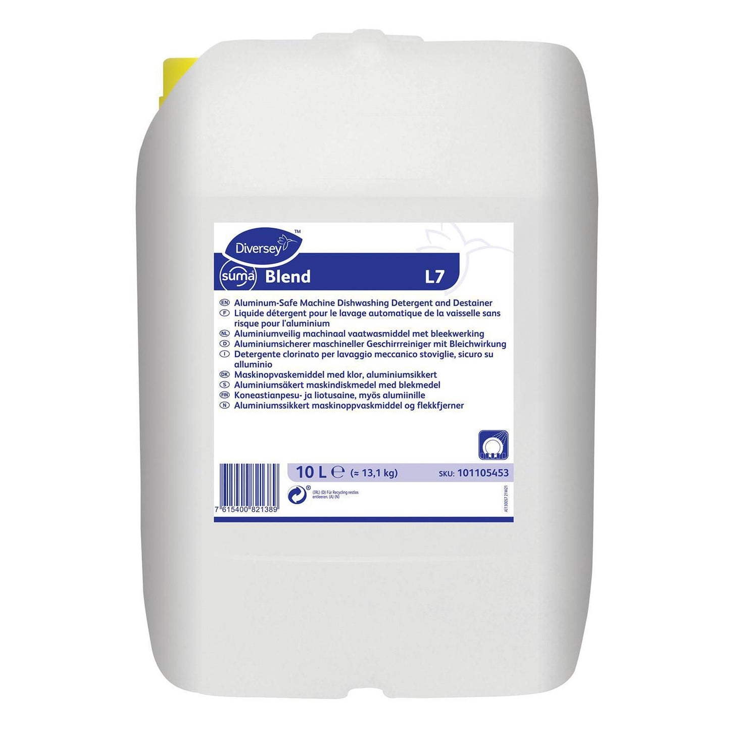 Maskinopvask Anlæg Flydende Suma Blend L7 10ltr med Klor Blødt til alu,10 ltr/dnk