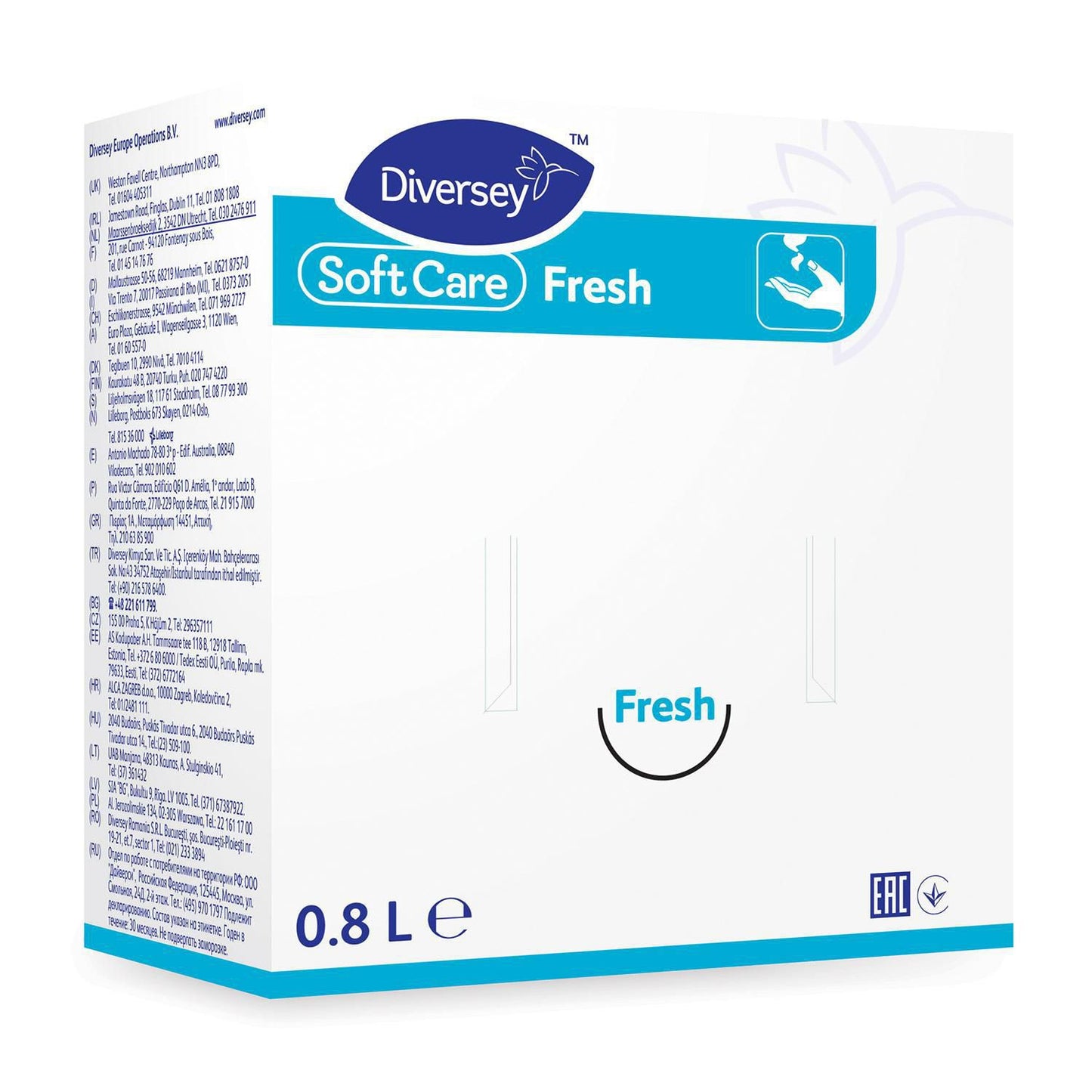 Håndsæbe flydende Soft Care Fresh H1 med parfume 800 ml,800 ml/stk