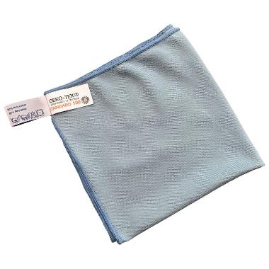 Microfiberklud 40x40cm Blå til glasrengøring,1 stk