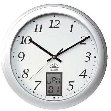 Unilux Instict vægur med 31 cm diameter i aluminium