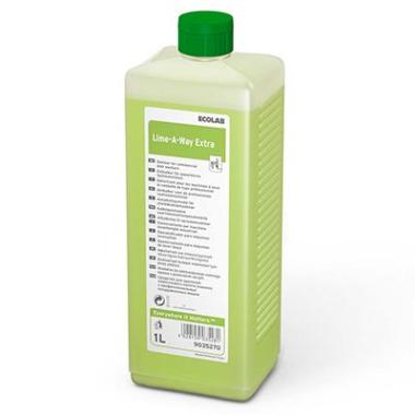 Kalkfjerner Stærkt surt Lime-A-Way Extra 1ltr m. Farve til sanitære rum/maskiner,1 Ltr/fl