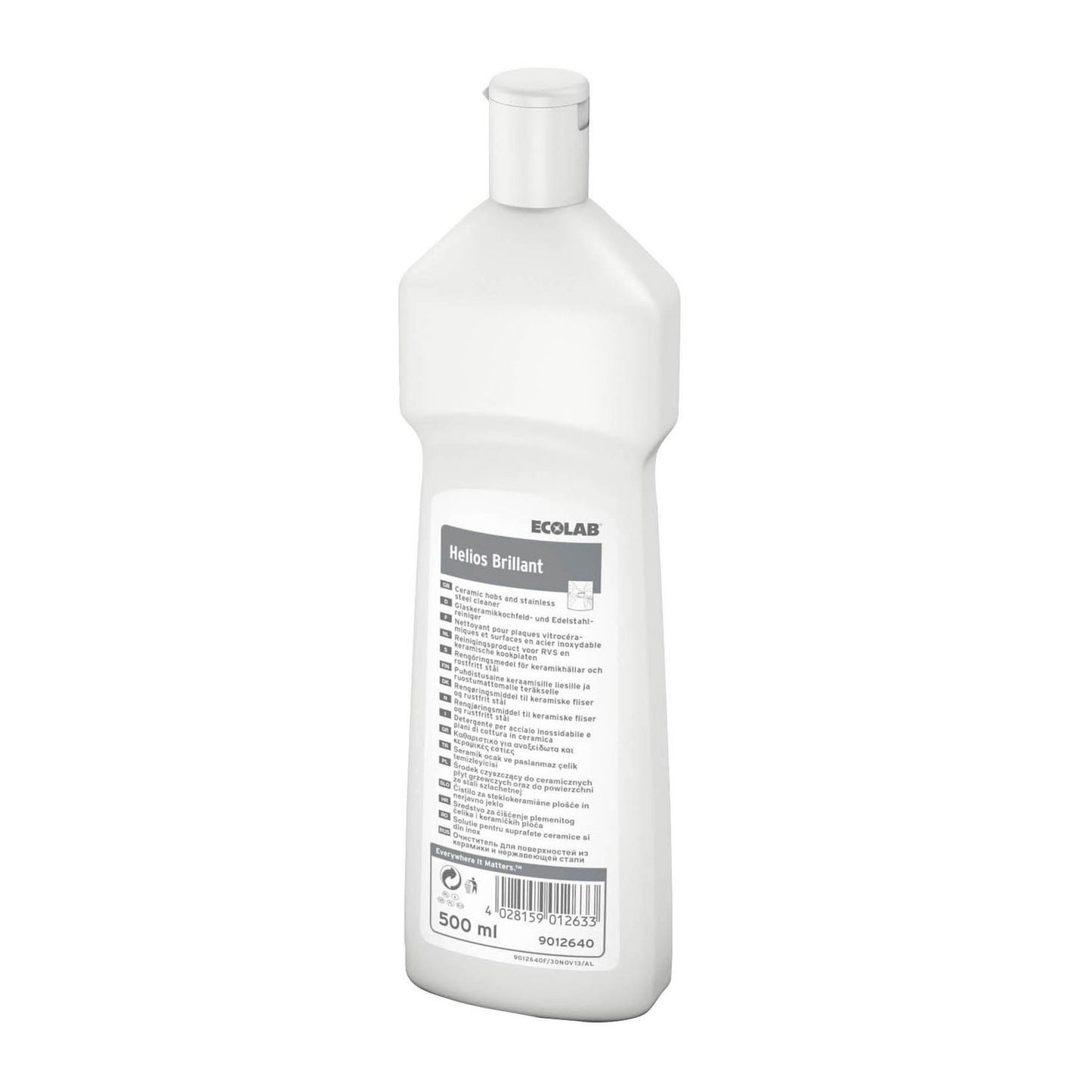 Skurecreme Helios Brillant med Parfume t/Metal/Glaskeramiske overflader 500 ml,500 Ml/fl