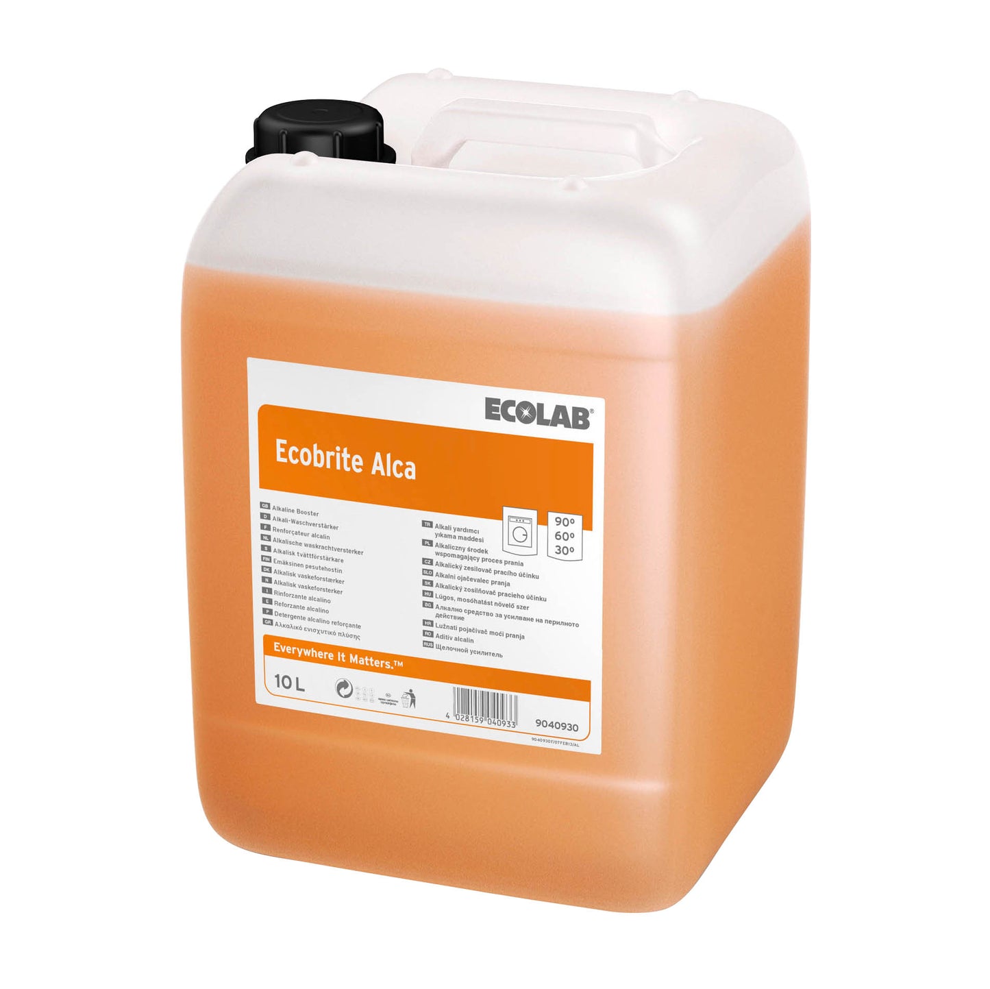 Tøjvask vaskeforstærker flydende Ecobrite Alca med alkali 10 ltr,10 Ltr/dnk