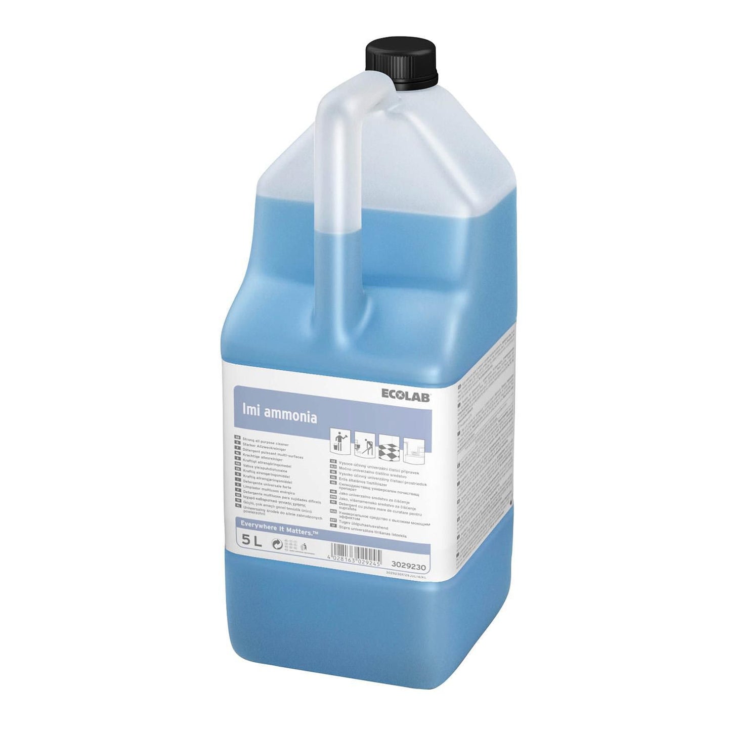 Universalrengøring Imi Ammonia med Farve/Parfume 5 ltr Blå,2 dnk x 5 ltr/krt