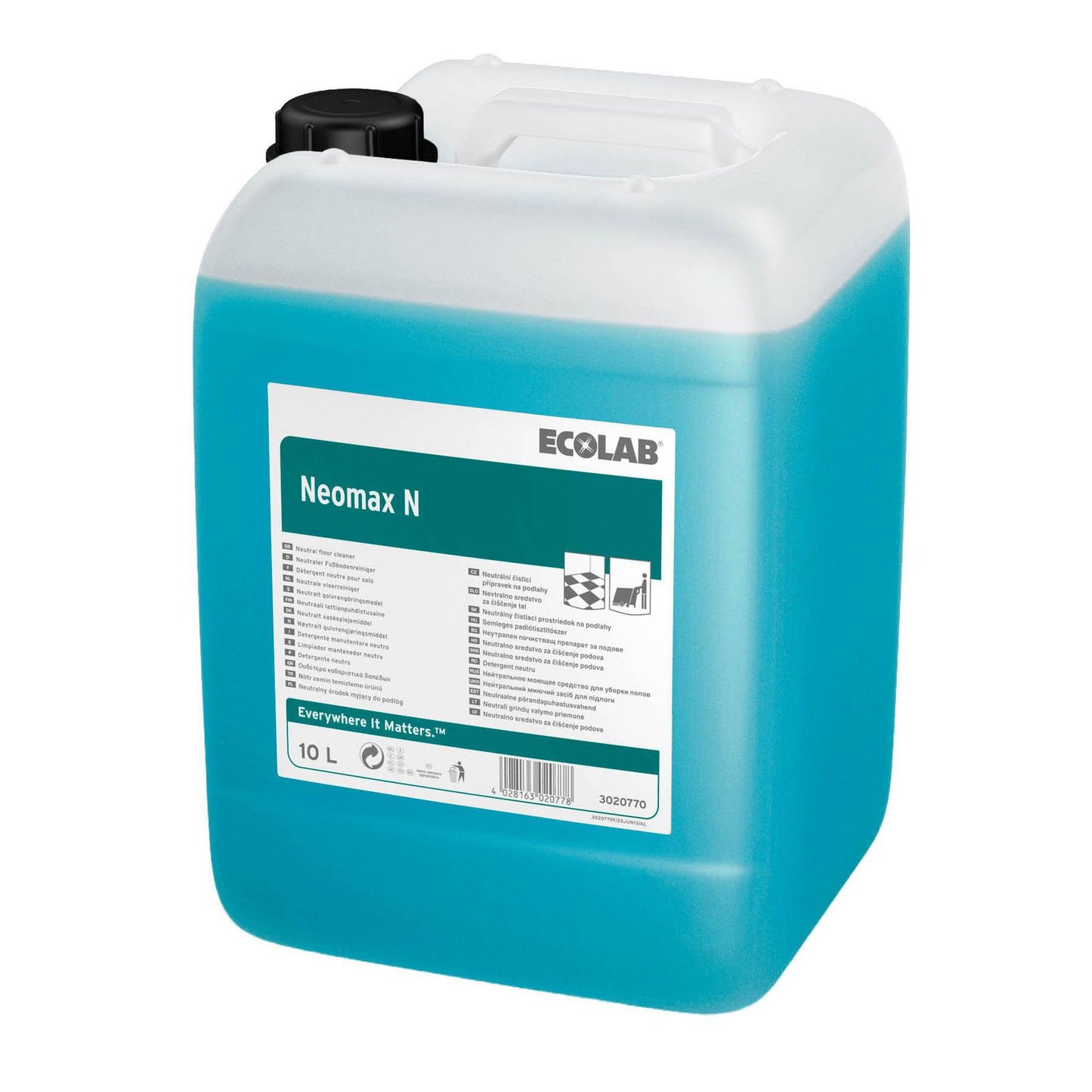Universalrengøring Gulv Neomax (Neomat) N 10 ltr med Farve/Parfume Blå,10 Ltr/dnk