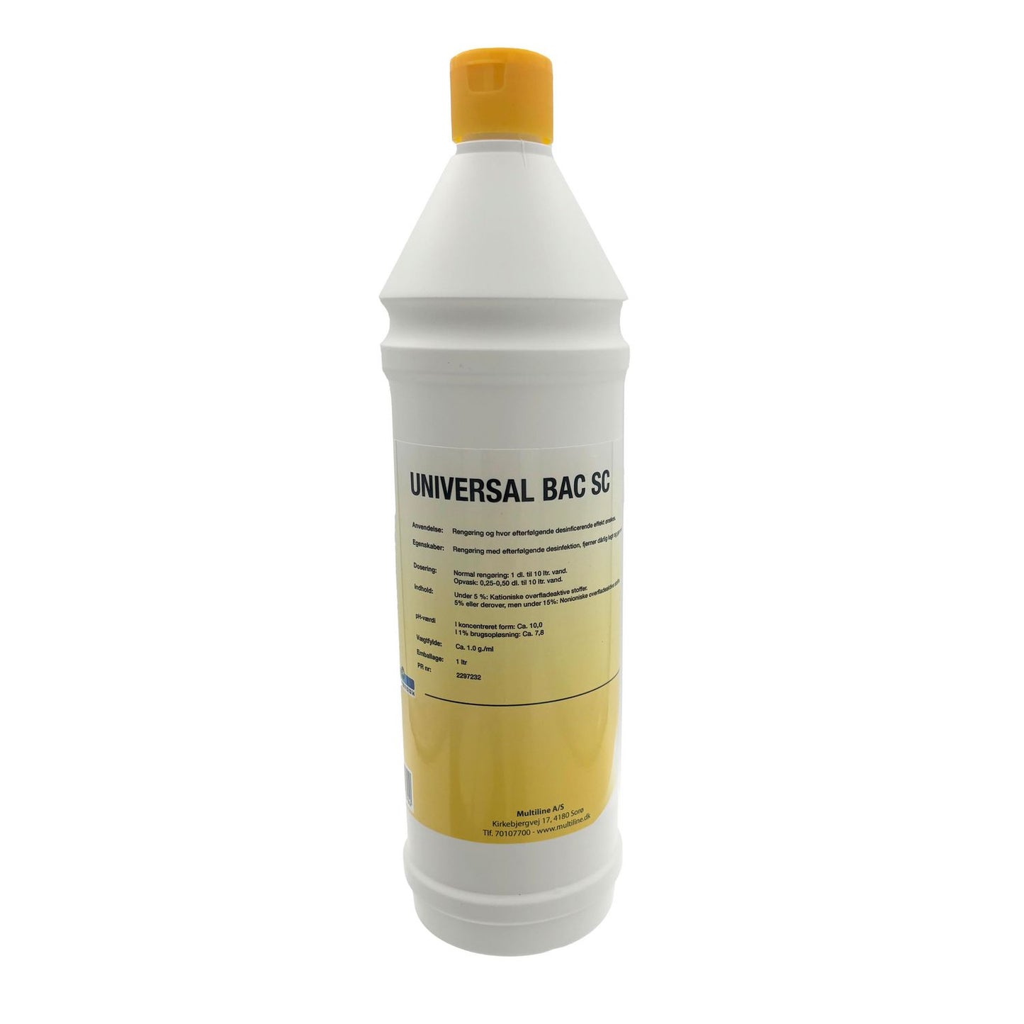 Rengøring/Desinfektion SC Universal Bac 1ltr med Parfume uden Farve,1 ltr/fl